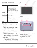 Предварительный просмотр 2 страницы Control 4 C4-TT10 Series Installation Manual