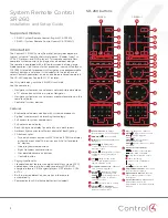 Preview for 1 page of Control 4 SR-260 Installation And Setup Manual