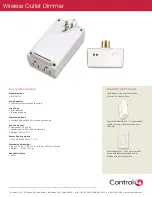 Preview for 2 page of Control 4 Wireless Outlet Dimmer Features And Benefits
