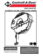 Preview for 1 page of Control-A-Door Controll-A-Door ShedMaster Installation Instructions Manual