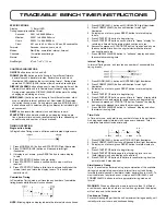 Control Company TRACEABLE 1021 Instructions For Use preview