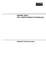 Предварительный просмотр 1 страницы Control Data 3234 Series Hardware Reference Manual