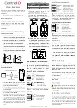 Preview for 1 page of Control iD iDFace Quick Manual