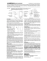 Preview for 1 page of Control Products miniAlarm MA-S01 Instruction Manual