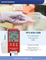 CONTROL SOLUTIONS LogTag VFC400-USB Product User Manual preview