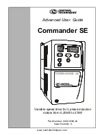 Control Techniques COMMANDER SE Advanced User'S Manual предпросмотр