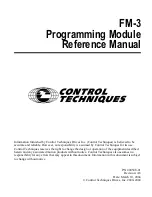 Preview for 3 page of Control Techniques FM-3 Reference Manual