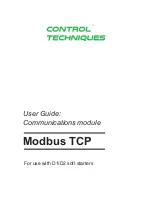 Control Techniques Modbus TCP User Manual предпросмотр