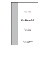 Предварительный просмотр 1 страницы Control Techniques Profibus-DP User Manual