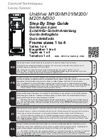 Предварительный просмотр 1 страницы Control Techniques Unidrive M100 Step-By-Step Manual