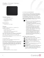 Preview for 7 page of Control C4-Z2IO Installation Manual