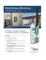 ControlByWeb WebRelay Wireless XW-210I User Manual предпросмотр