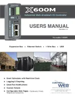 ControlByWeb X-600M User Manual предпросмотр