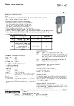 Controlli SH 2 Series Manual preview