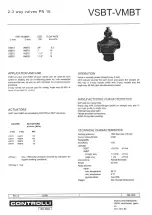 Предварительный просмотр 1 страницы Controlli VSBT3 Manual