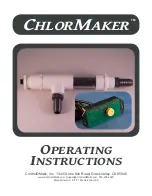 ControlOMatic CHLOR MAKER 10 Operating Instructions Manual preview