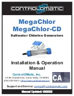 Preview for 1 page of ControlOMatic MegaChlor Installation & Operation Manual