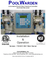 Preview for 1 page of ControlOMatic PoolWarden Installation & Operation Manual