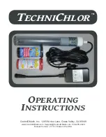 Preview for 1 page of ControlOMatic TechniChlor Operating Instructions Manual