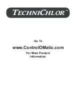 Preview for 11 page of ControlOMatic TechniChlor Operating Instructions Manual