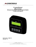 Preview for 1 page of Controls C3M-115 Product Manual