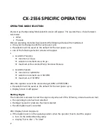 Preview for 8 page of Controls CX-2556 Product Manual