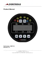 Preview for 1 page of Controls MVP-316 Product Manual