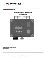 Предварительный просмотр 1 страницы Controls MVP-L6100 Product Manual