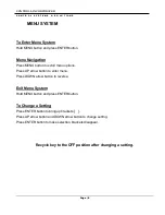 Preview for 9 page of Controls MVP-M702 Product Manual