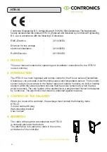 Preview for 2 page of Contronics HTR-10 User Manual