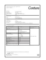 Preview for 2 page of Contura C 460 Installation Instruction