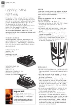 Предварительный просмотр 2 страницы Contura C 800 Lighting Instructions