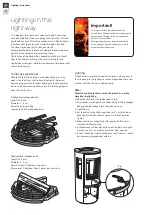 Preview for 2 page of Contura Turntable C500 Lighting Instructions