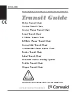 Convaid Clipper Transit Chair User Manual preview