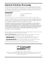 Preview for 36 page of Convaid CuddleBug User Manual