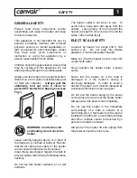 Предварительный просмотр 3 страницы Convair CEH01R Owner'S Instruction Manual