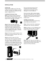 Предварительный просмотр 6 страницы Convair CP12CW3 Owner'S Manual