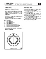 Предварительный просмотр 5 страницы Convair CTF01 Owner'S Instruction Manual