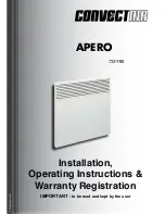 CONVECTAIR APERO 7359 BB Installation & Operating Instructions Manual preview