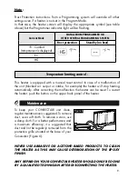 Preview for 9 page of CONVECTAIR APERO 7359 BB Installation & Operating Instructions Manual