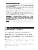 Preview for 10 page of CONVECTAIR APERO 7359 BB Installation & Operating Instructions Manual