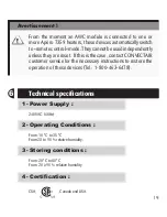 Предварительный просмотр 19 страницы CONVECTAIR Apero Wall-Mount Controller Operating Instructions Manual