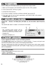 Предварительный просмотр 12 страницы CONVECTAIR DIVA 7648 Installation & Operating Instruction