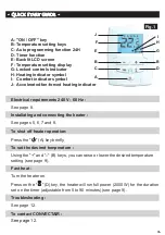 Preview for 3 page of CONVECTAIR SAMBA II 7837 Installation & Operating Instructions Manual