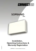 CONVECTAIR SOPRANO Installation, Operating Instructions & Warranty Registration preview