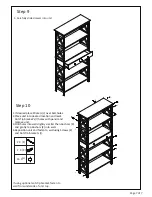 Предварительный просмотр 7 страницы convenience concepts 5 Tier Bookcase with Drawer Assembly Instructions Manual