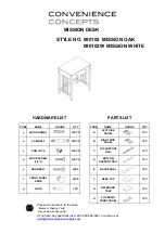 convenience concepts MISSION 09010 Assembly Instructions preview