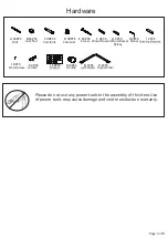 Предварительный просмотр 3 страницы convenience concepts Oxford 203051 Assembly Instructions Manual