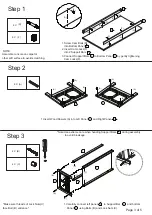 Предварительный просмотр 3 страницы convenience concepts Oxford 203082 Assembly Instructions