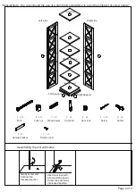 Предварительный просмотр 2 страницы convenience concepts Oxford 5 Tier Corner Bookcase Assembly Instructions